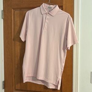 Peter Millar sumner comfort pink and white polo size medium